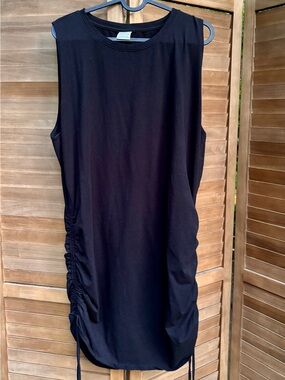 PINK Victoria’s Secret Beach Cover up Black Ruched Tunic XXL